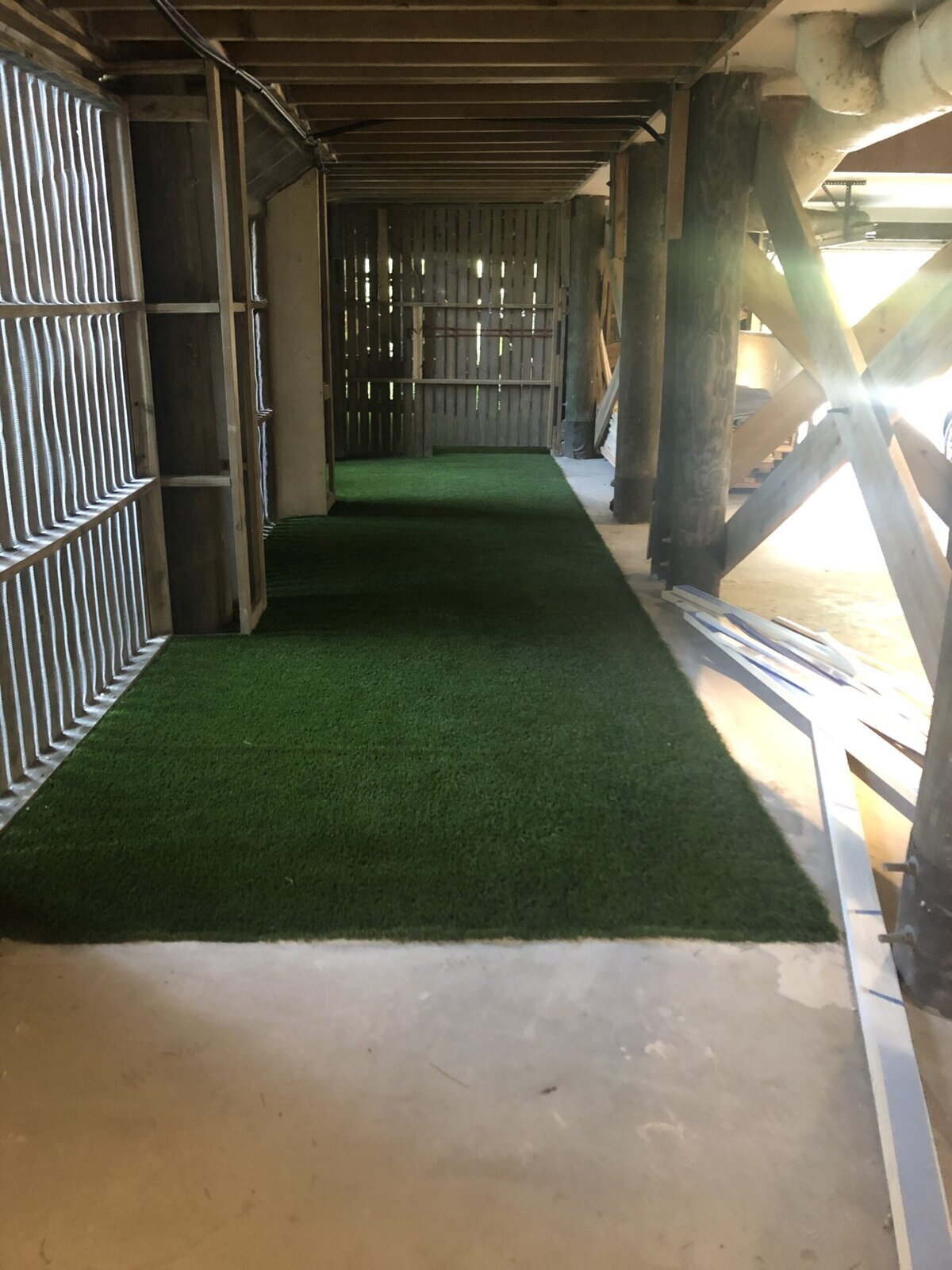 Artificial Turf Under House Sullivans Island Charleston