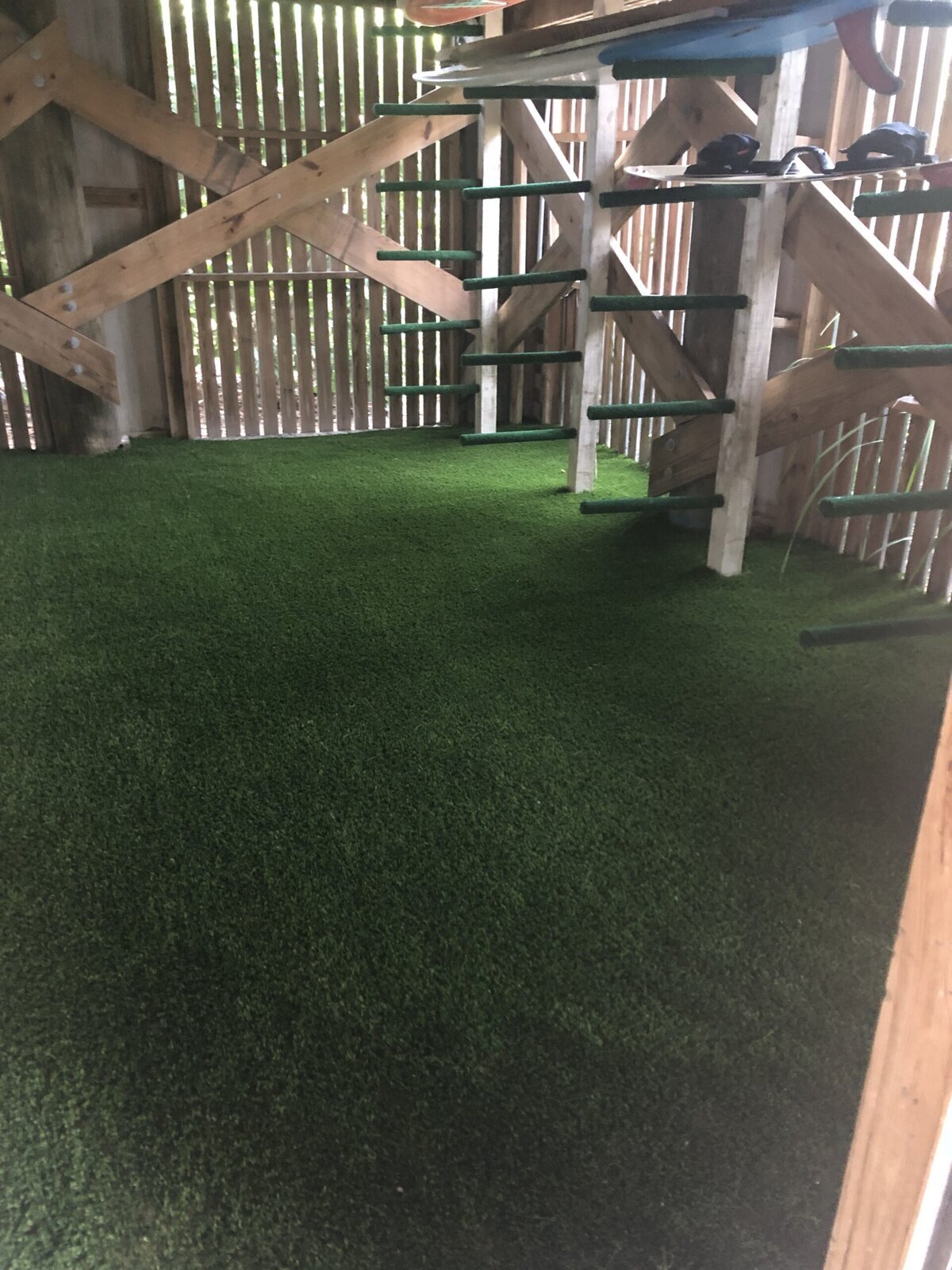 Artificial Turf Under House Sullivans Island Charleston