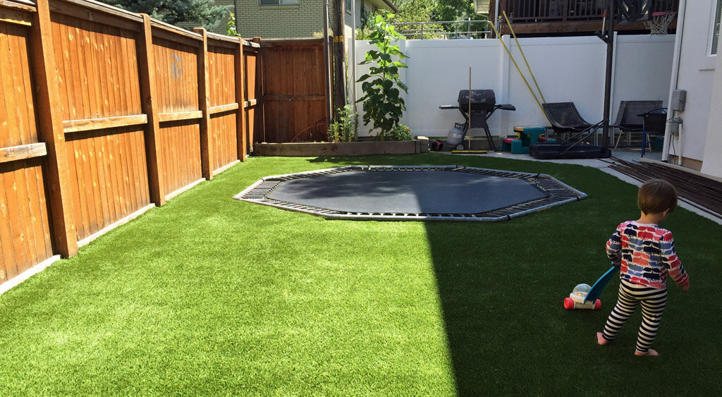 Backyard Turf Trampoline Salt Lake