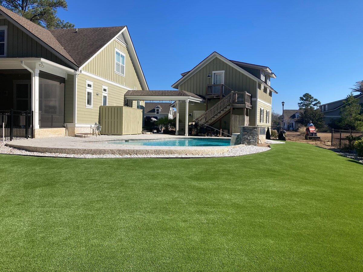 Backyard Artificial Grass Hilton Head