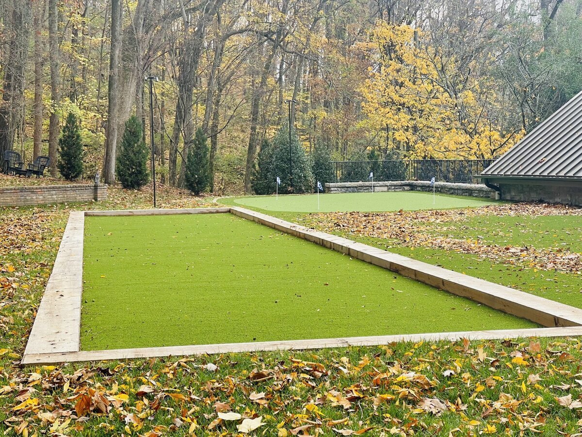 Bocce Court with Putting Green in Background Nashville