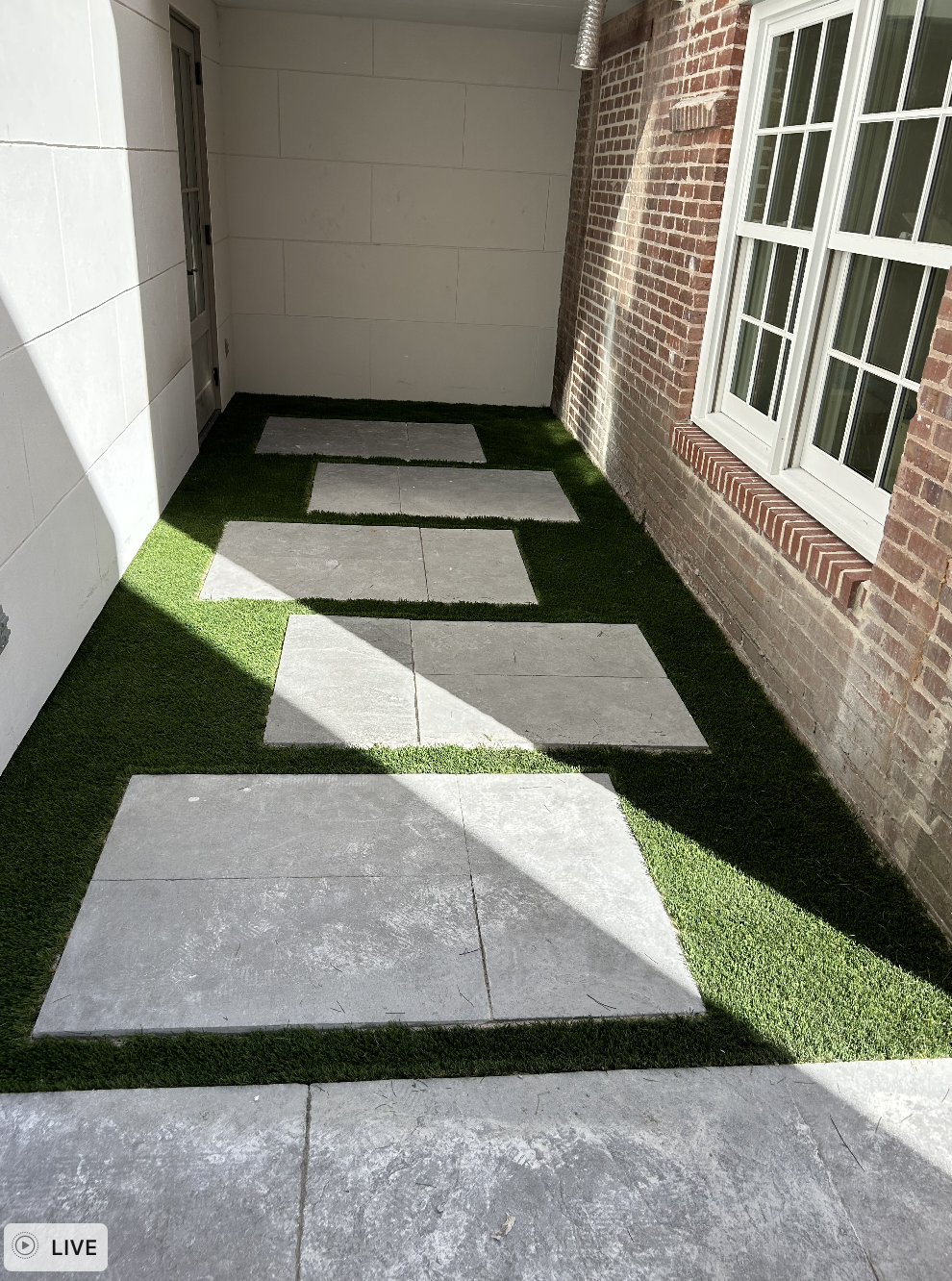 Entry Way With Artificial Grass Savannah