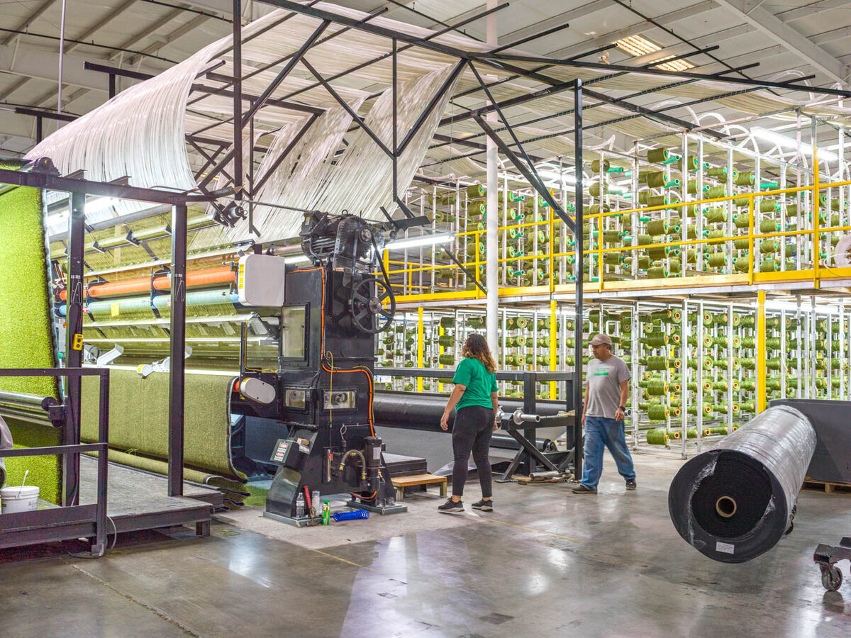Factory Tour Turf Manufacturing Equipment