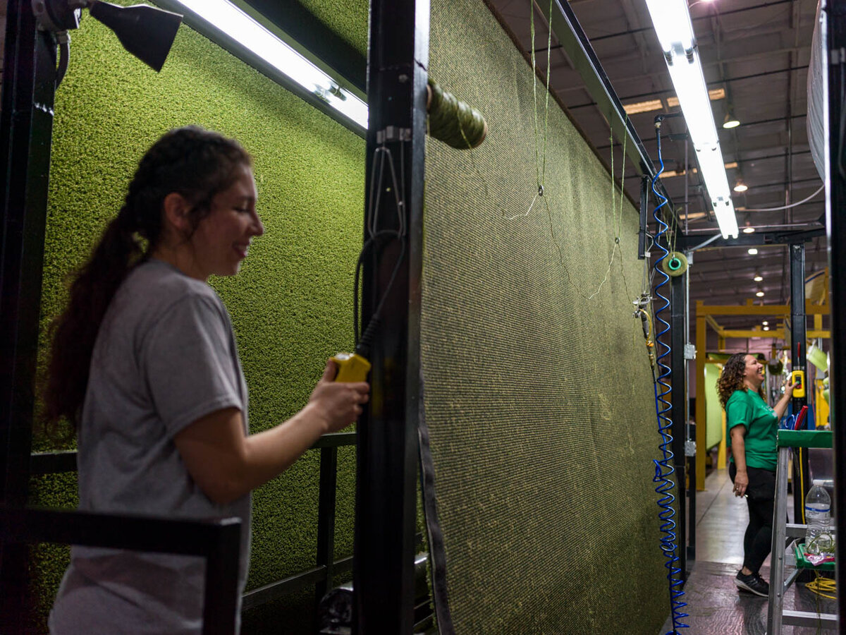 Factory Tour Synthetic Grass Manufacturing