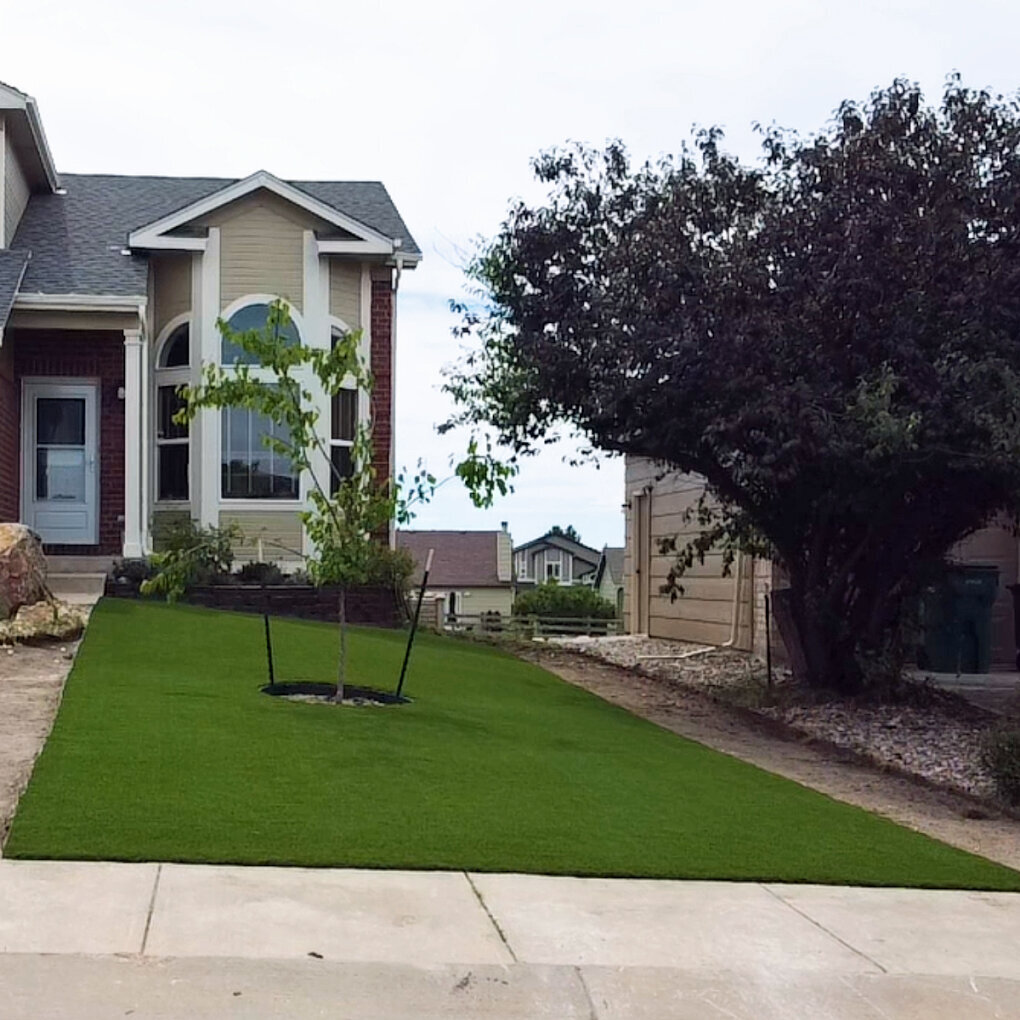 Front Yard Artificial Grass Denver CO