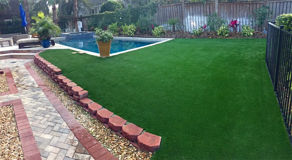 grass365 jacksonville fake turf pool