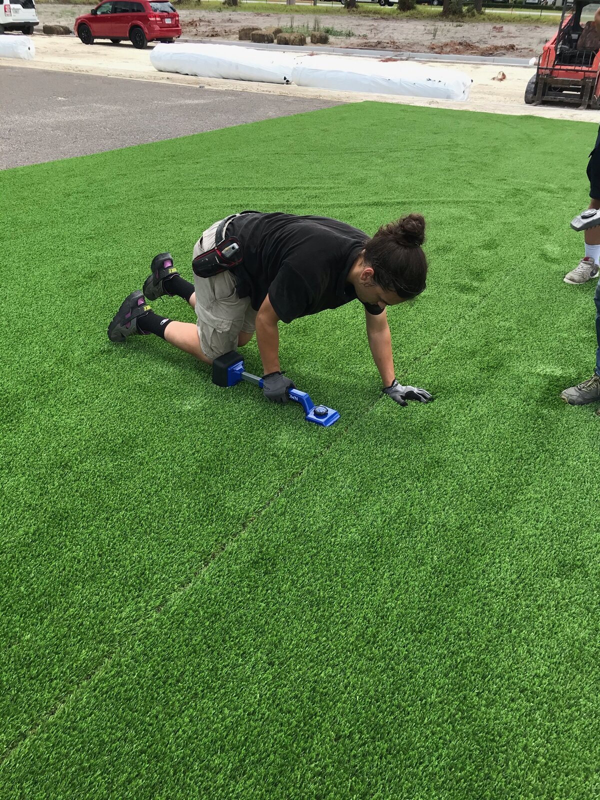 Knee Kicking Turf Installation