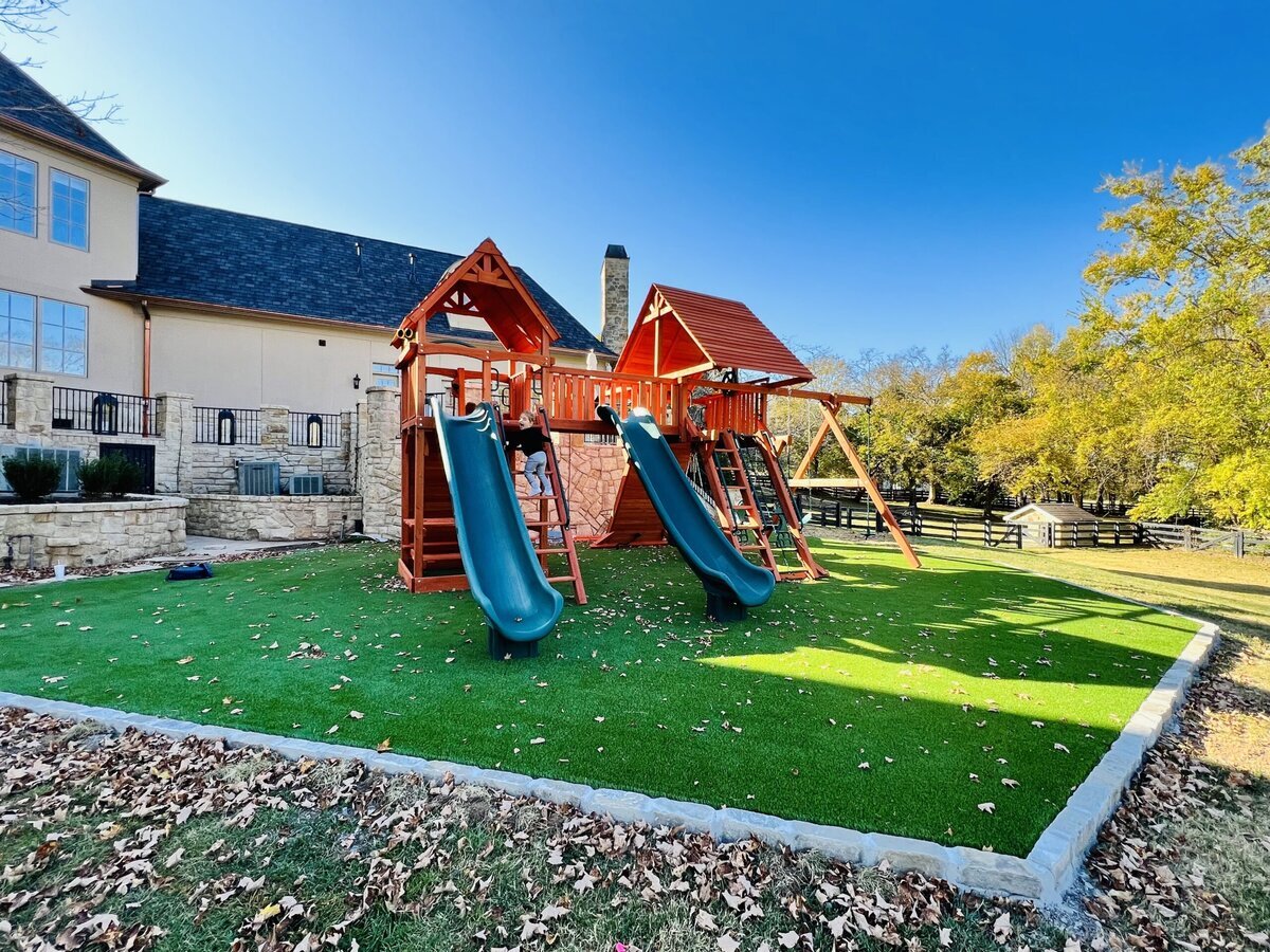 Nashville Backyard Artificial Turf Playground