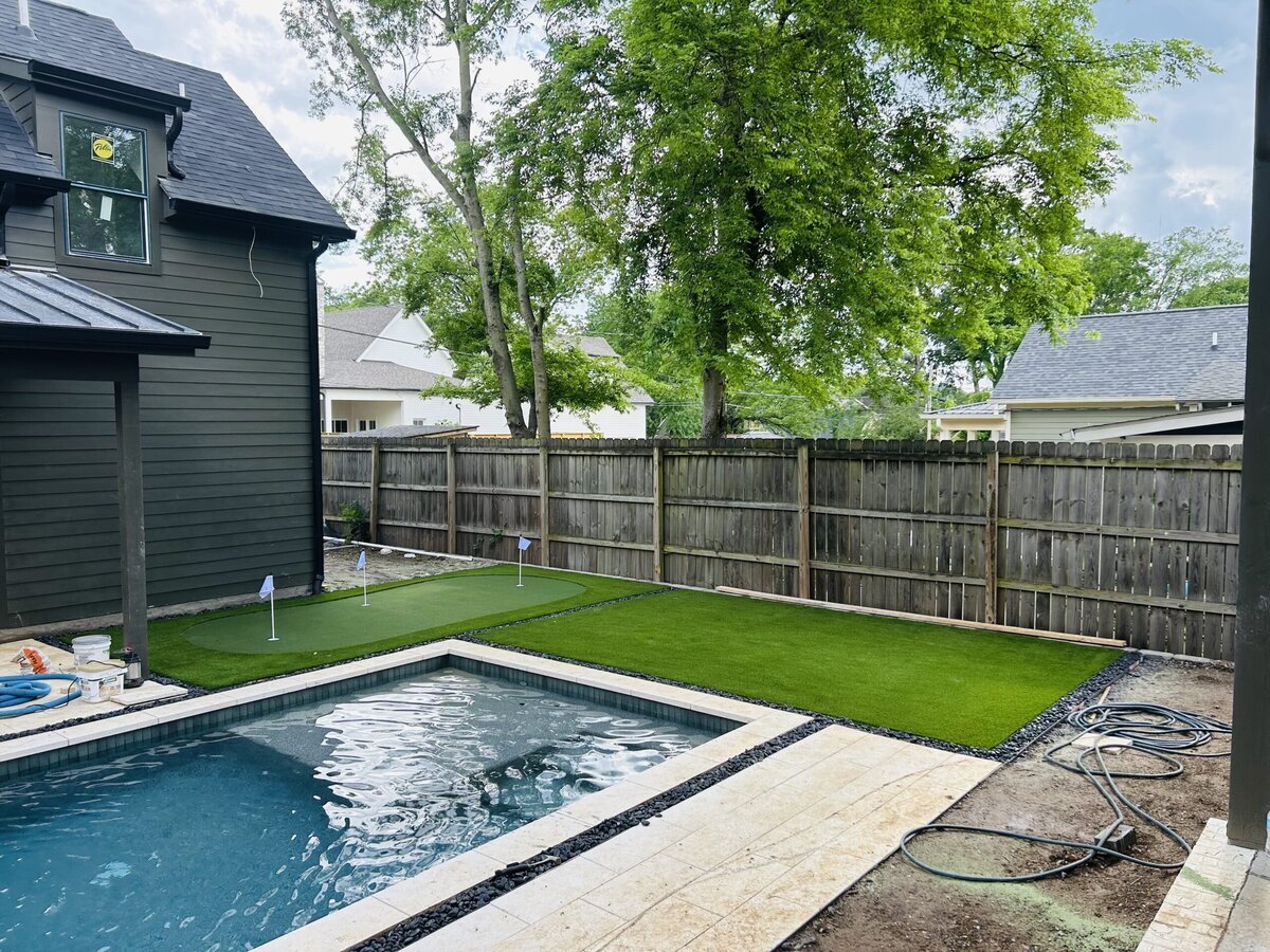 Putting Green And Lawn New Construction Nashville