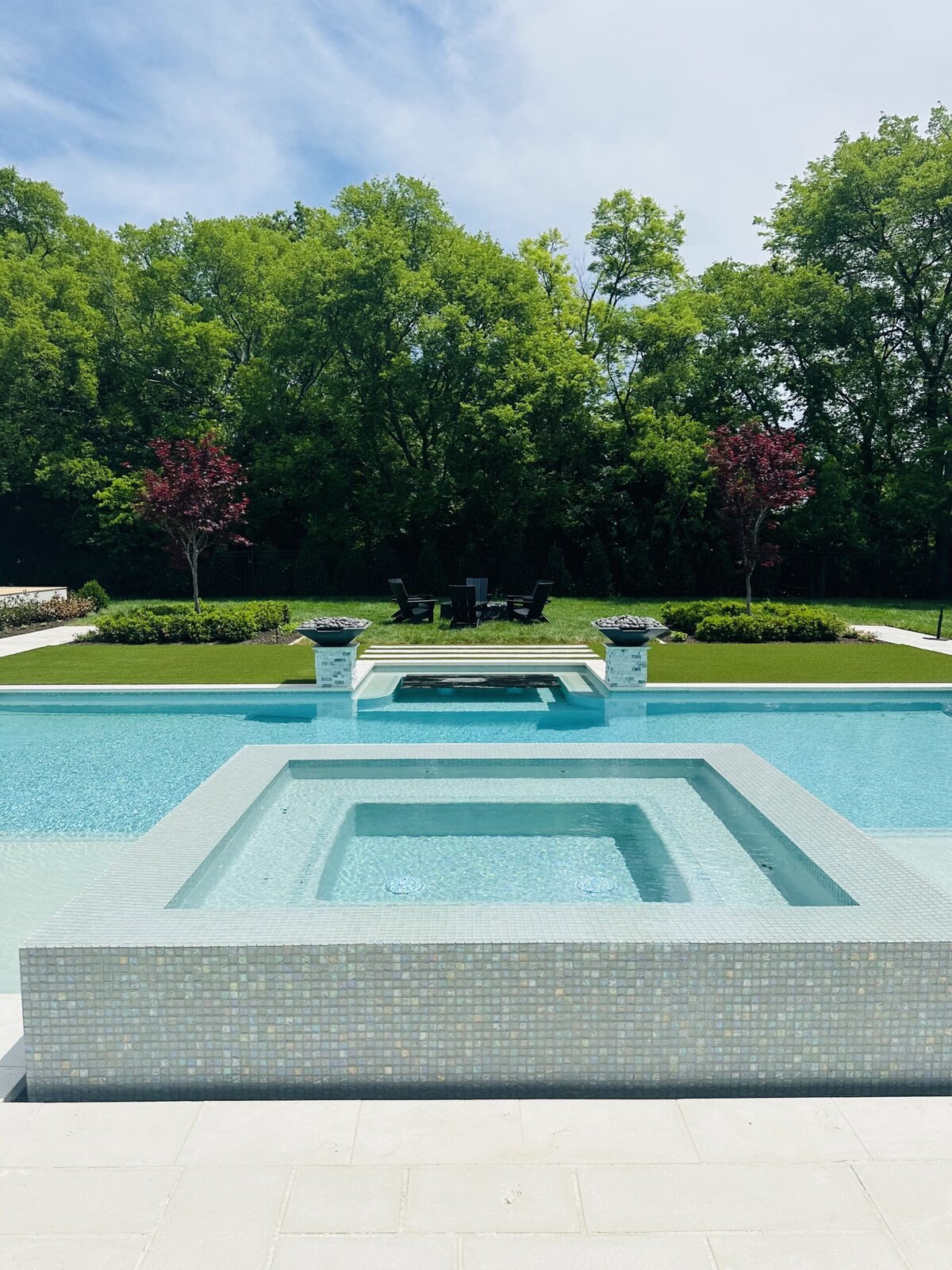 Synthetic Grass Around Pool in Nashville Grass365
