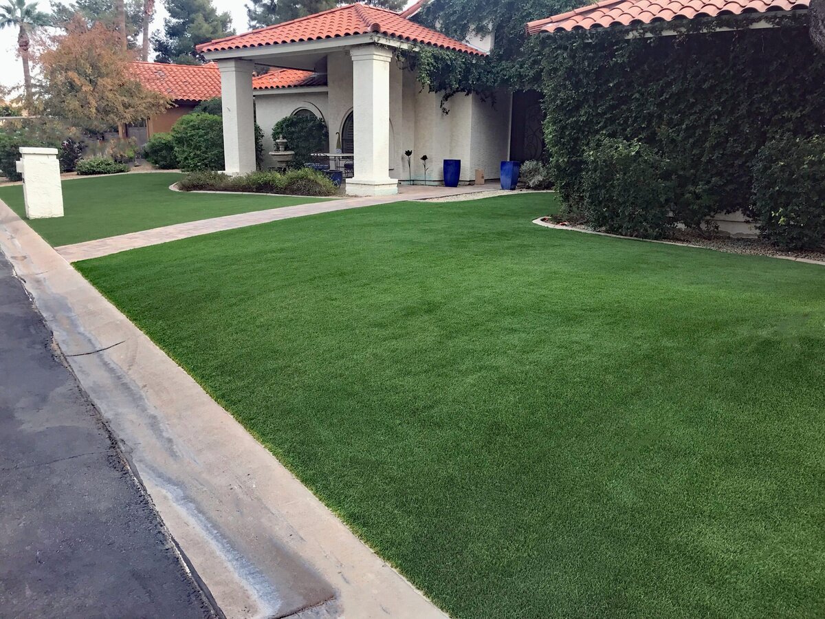 Artificial Grass Front Lawn Grass365 Phoenix Scottsdale