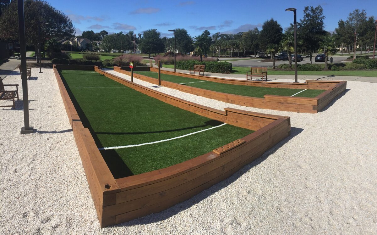 Bocce Ball Courts Austin Texas Side by Side