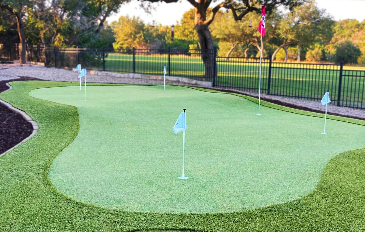 Austin Turf Putting Green Backyard