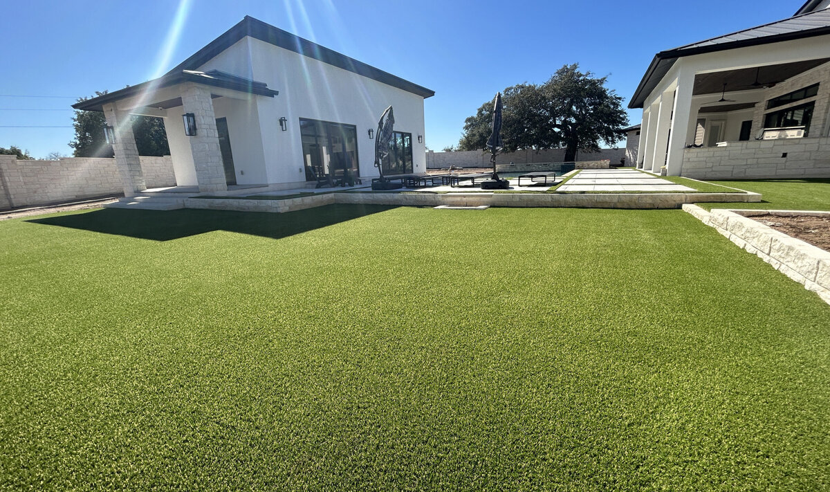 Austin Residential Artificial Turf Backyard