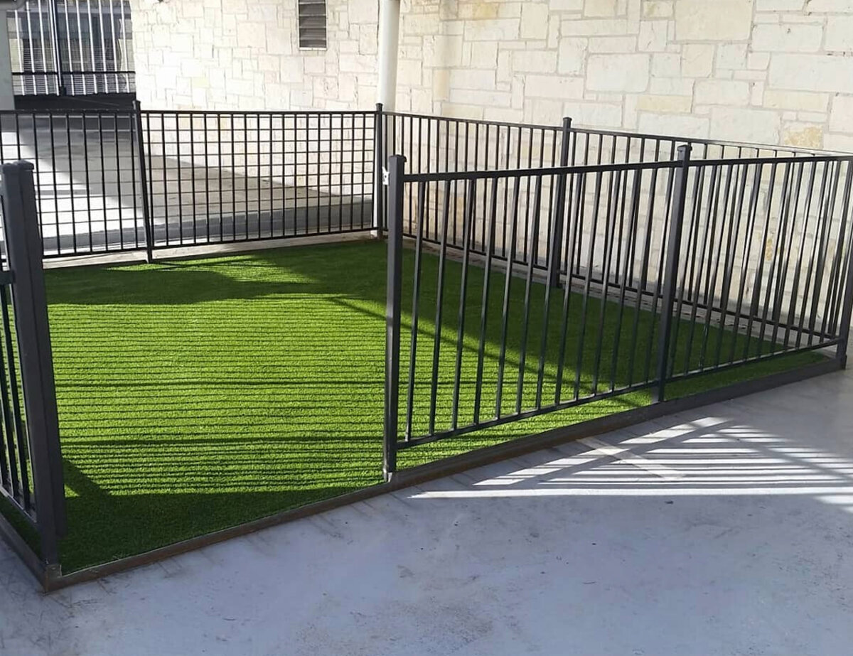 commercial pet turf dog play area