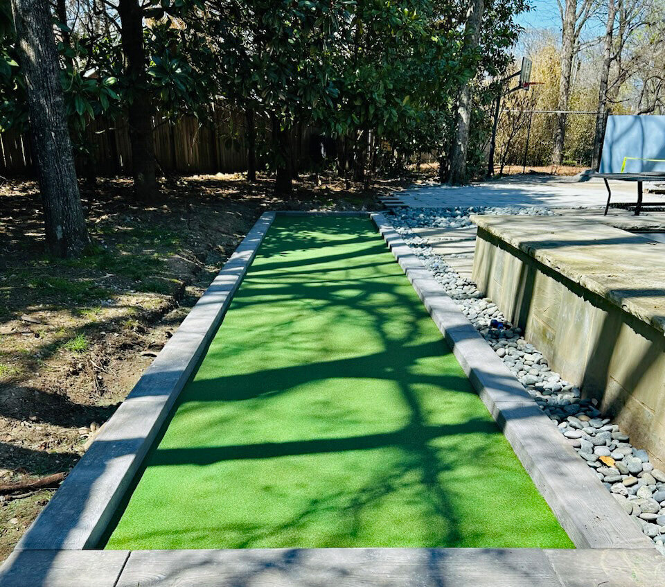 Bocce Court from Artificial Turf Lexington