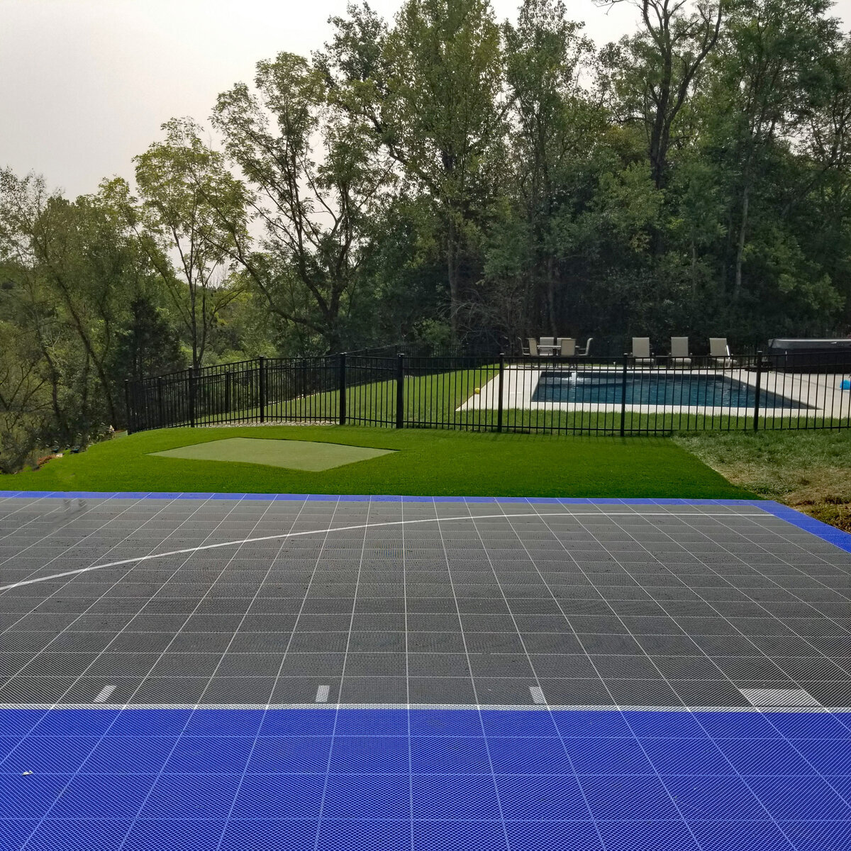 Court with Chipping Tee and Fringe Turf