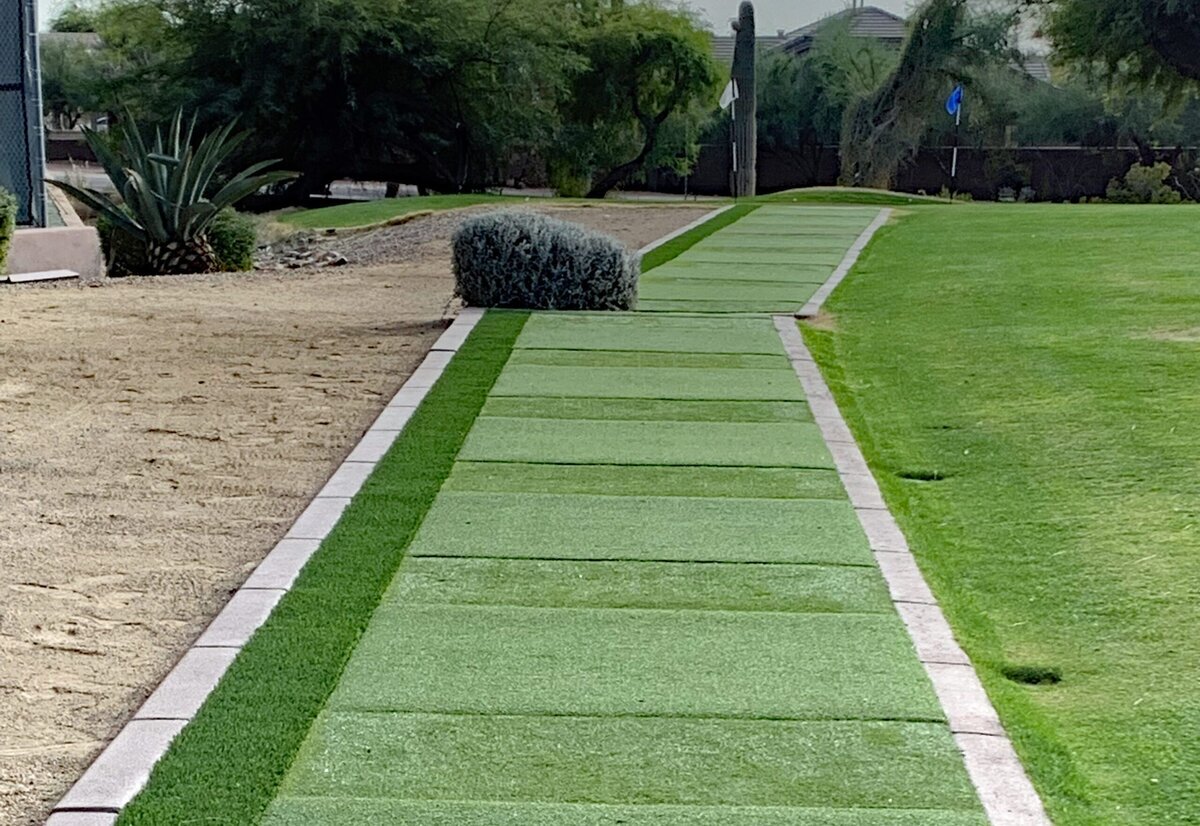 Driving Range Tee Line Mats Grass365 Phoenix Scottsdale