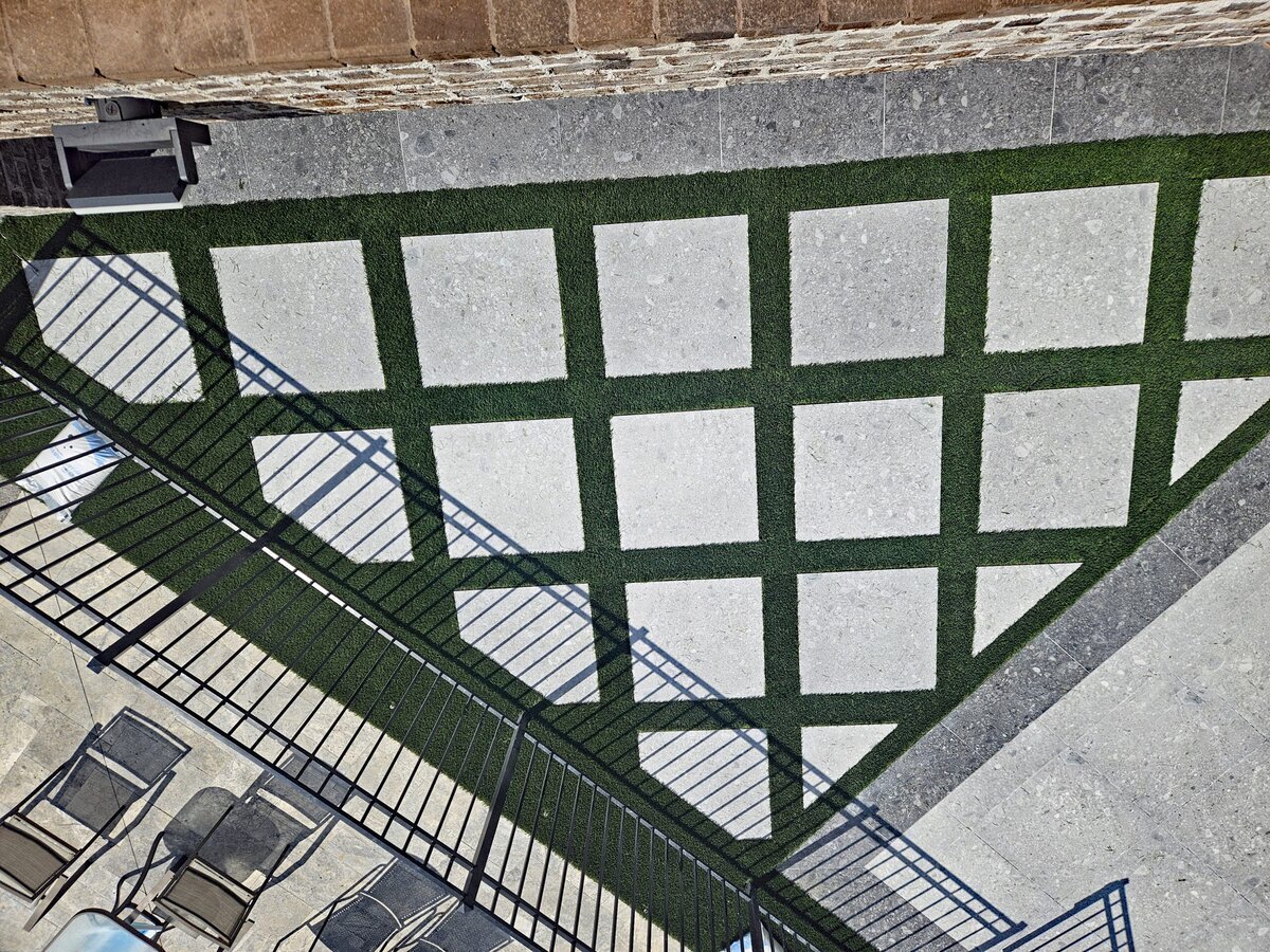 Artificial Turf Next to Pool