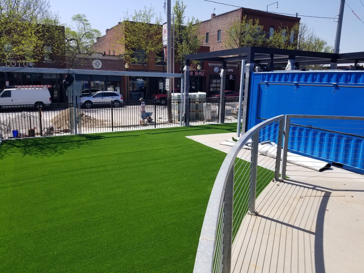 Outdoor Bar Space with Turf Lexington