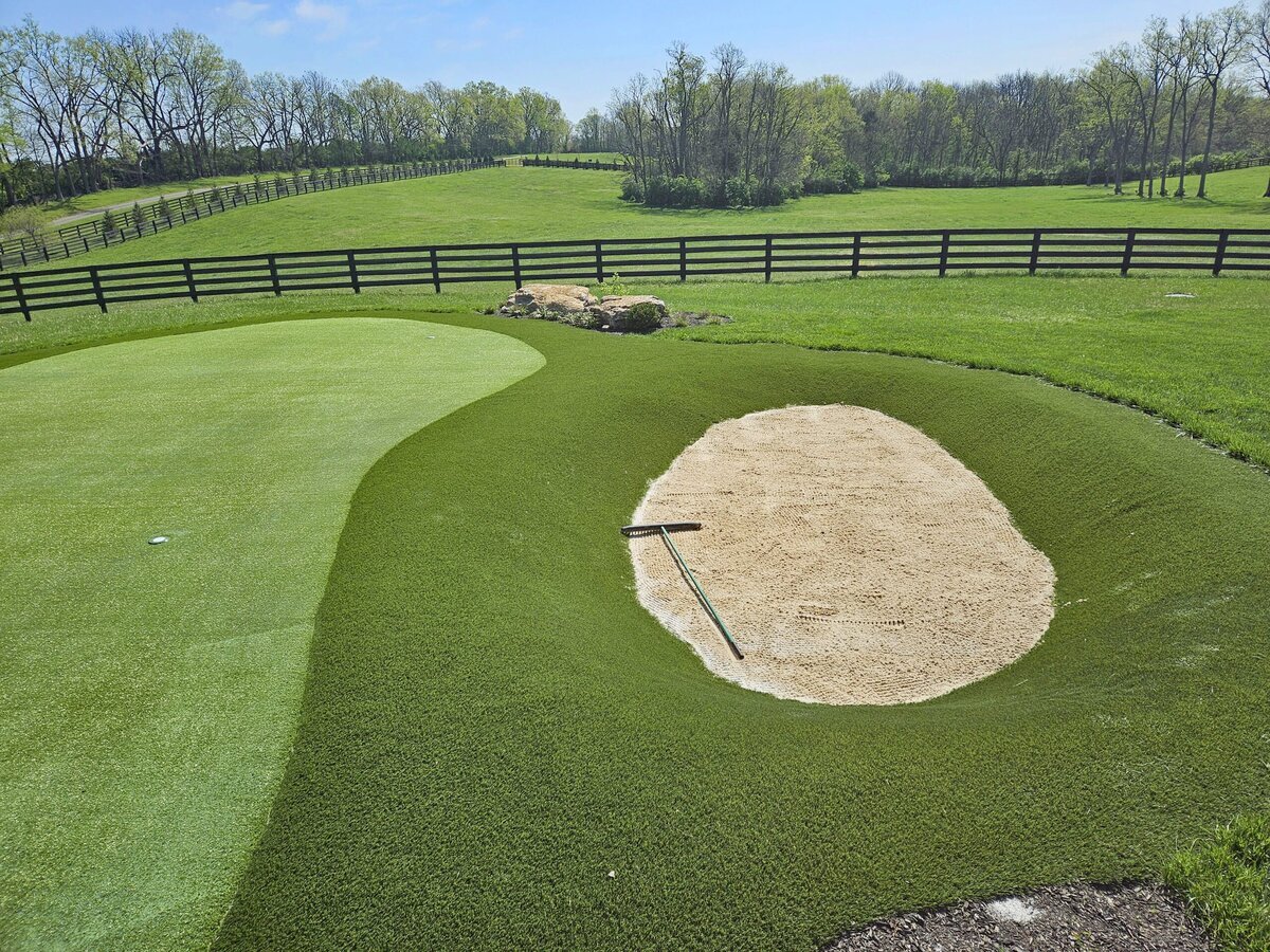 Putting Green With Bunker