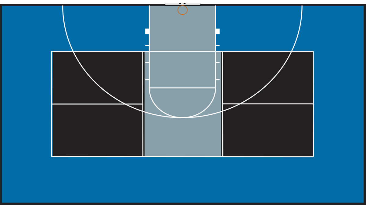 Court Design Pickle and Basketball