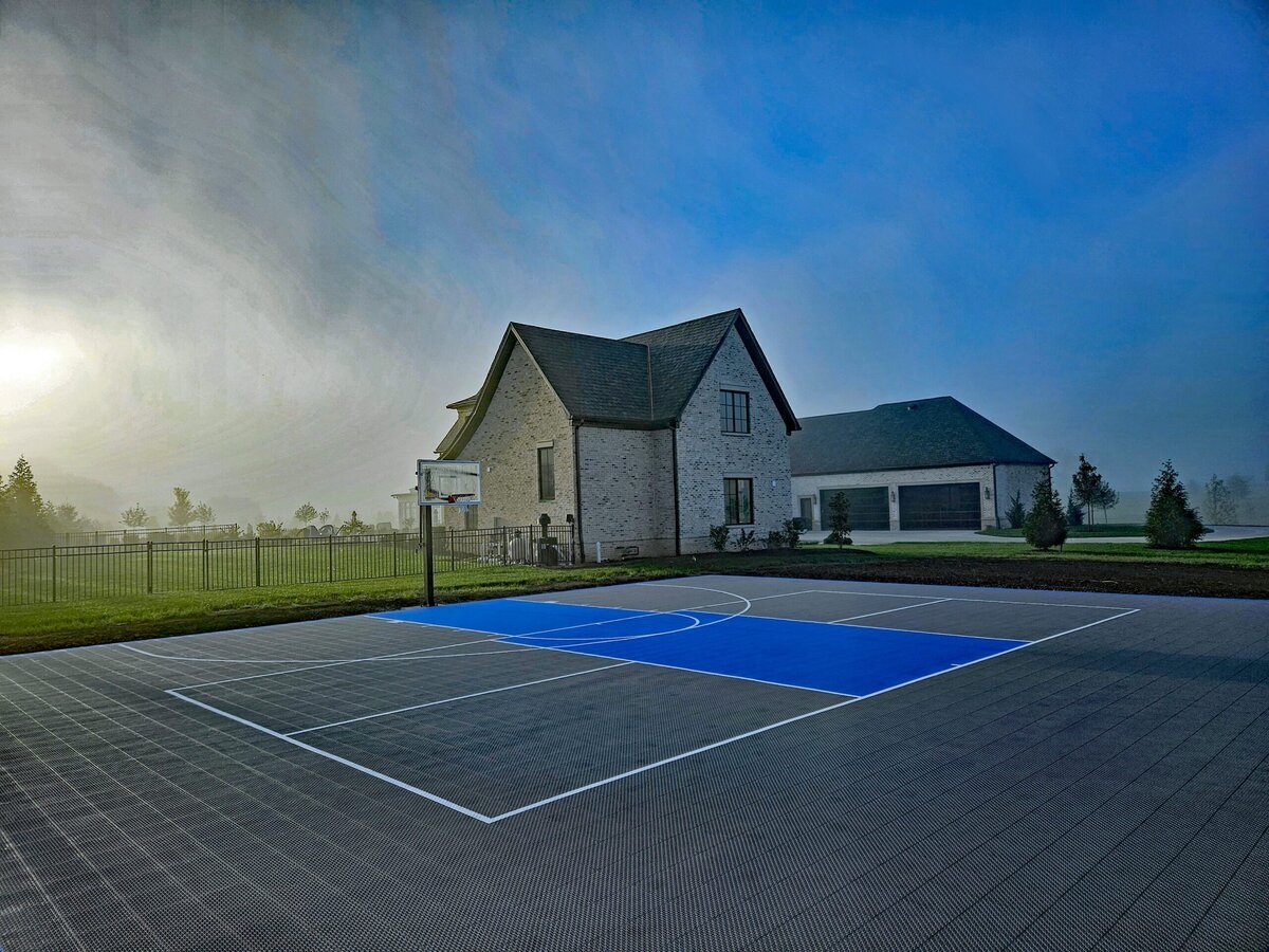 Backyard Pickle Ball and Basketball Court Lexington Grass365