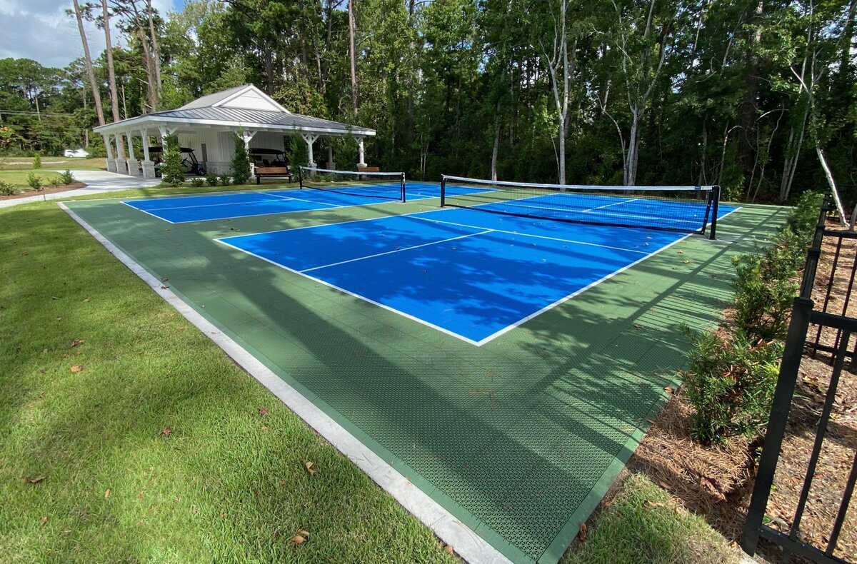 Double Pickle Courts Blue Green
