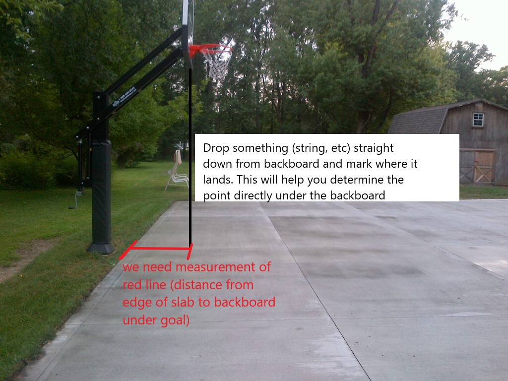 Measurement Needed for Overhang Court Basketball