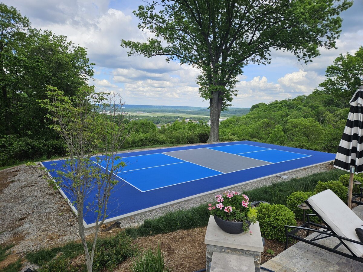 New Pickleball Court Lexington Backyard