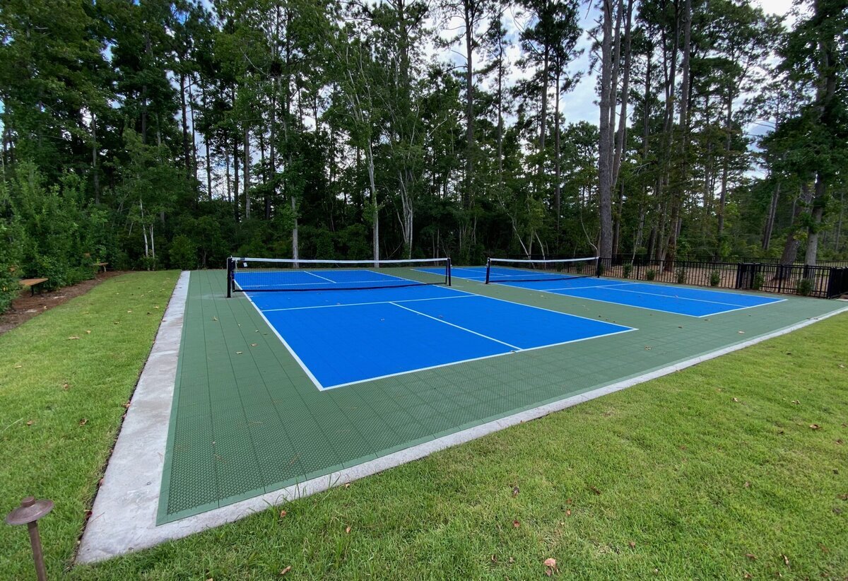 Side by Side Pickle Ball Courts