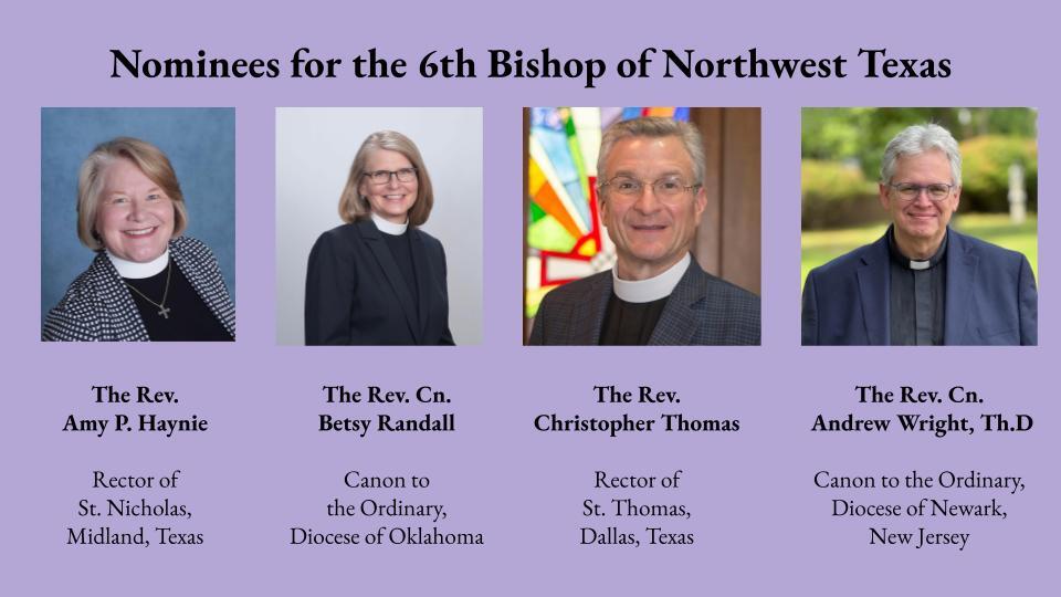 Nominees for the 6th Bishop of Northwest Texas
