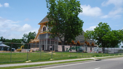 Church during the rebuild.