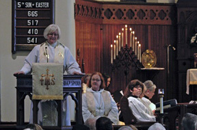 The Rev. Libby Wade preaches at ordination of Richard Paxton