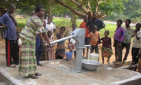 Water pump at a Ghanaian village