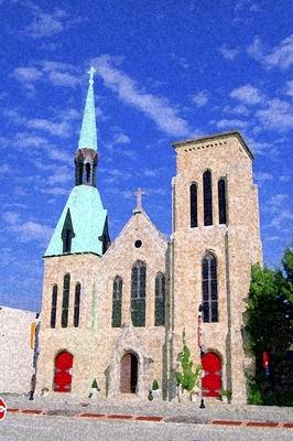 Graphic/photo of Christ Church Episcopal Cathedral exterior