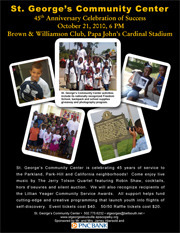 Downloadable poster of the St George's event