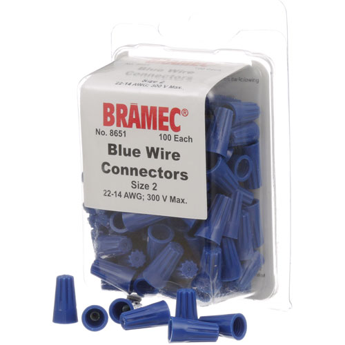 281633 NUTS, WIRE BLUE (100/Pkg)