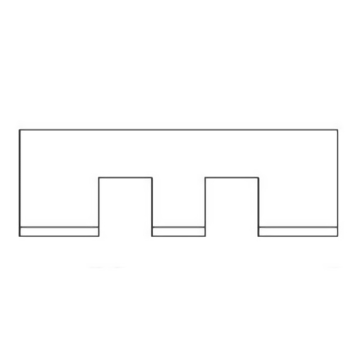 801 4429 Barrier Counter Prtbl Clr 72w 24t 2x 12sq P T
