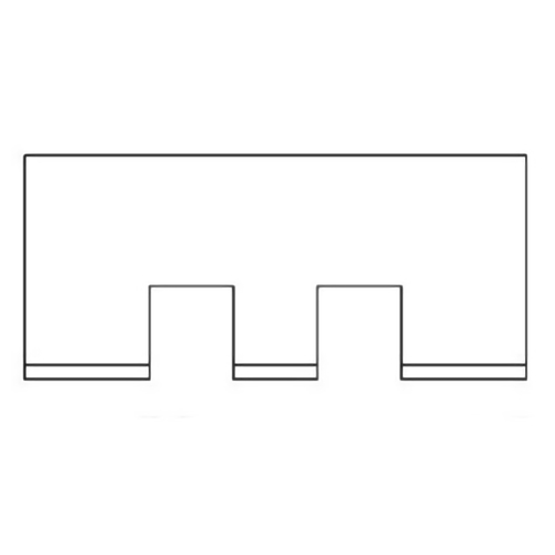 801 4430 Barrier Counter Prtbl Clr 72w 32t 2x 12sq P T