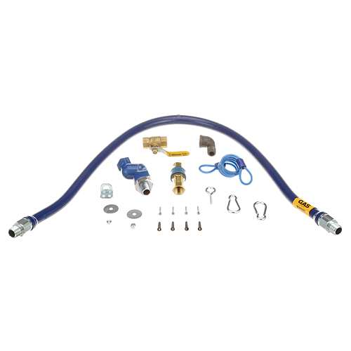 DORMONT 1650KITS48 GAS HOSE KIT, 1/2" DIA, VALVE, SWIVEL