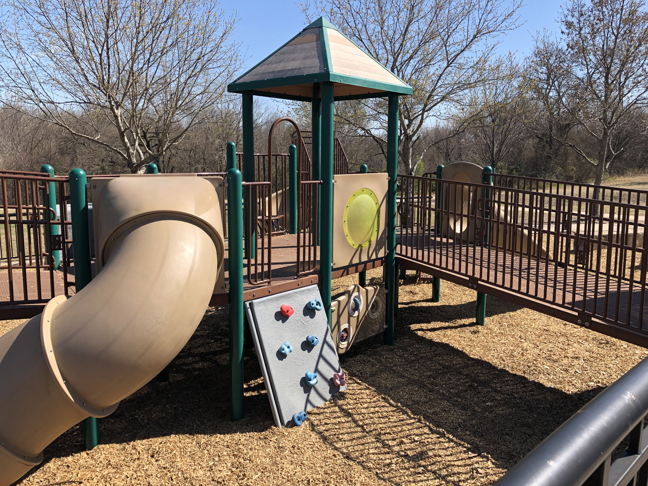 playground review limestone quarry park in frisco dfwchild swirly slides