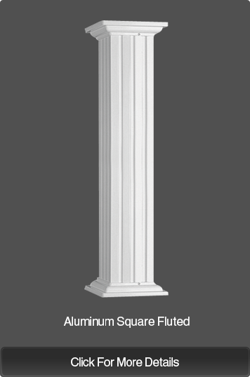 Aluminum Square Fluted Column