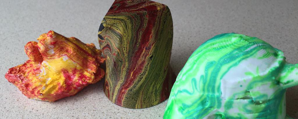 Water Marbling 3D Prints