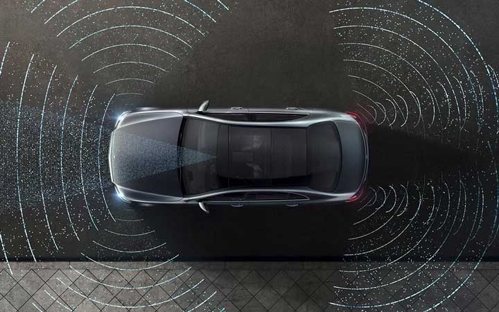 It keeps its virtual eyes on the road, and the driver.