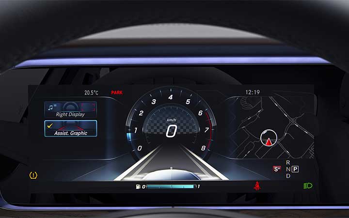 It keeps its virtual eyes on the road, and the driver.