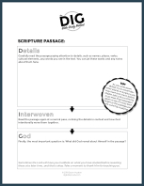 Cost-free DIG Worksheet - The DIG Bible Investigate Tactic picture regarding Free Printable Bible Study Worksheets known as Free of charge DIG Worksheet - The DIG Bible Exploration Solution