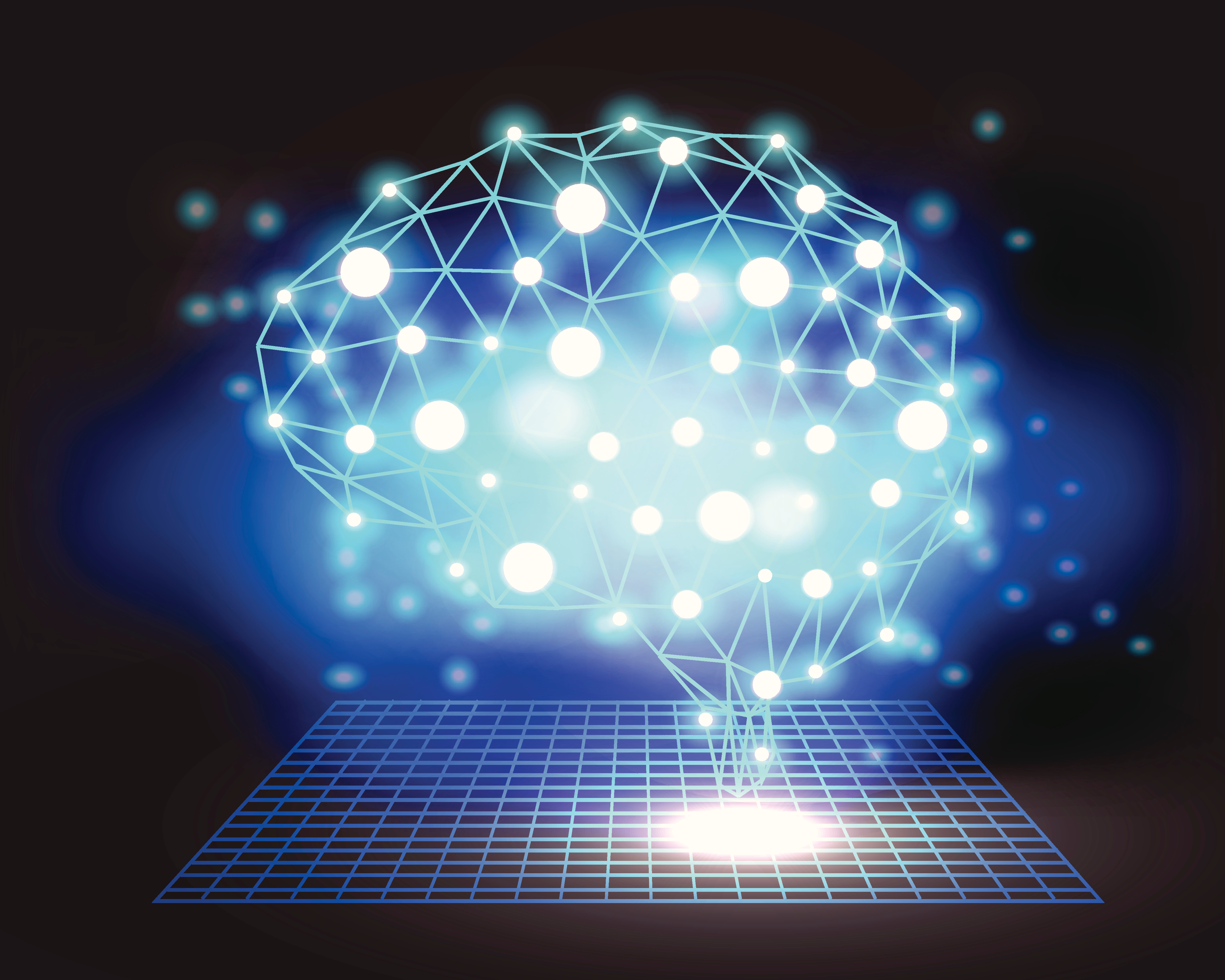 Illustrated concept of the creative brain.