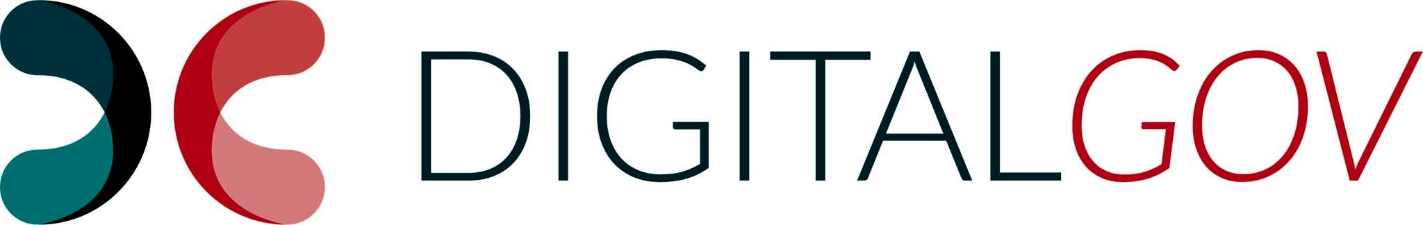 The 2014 Digital Gov logo in teal and salmon colors.