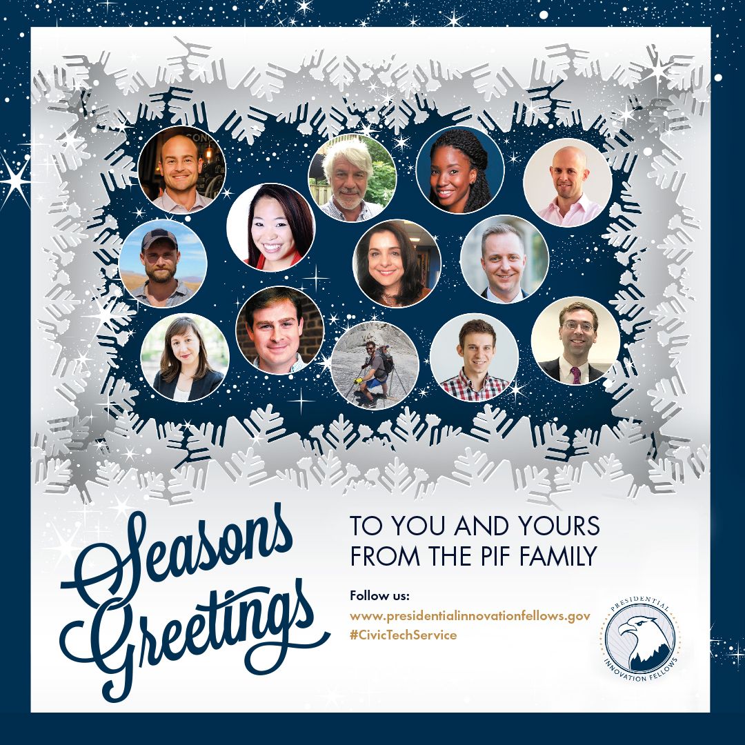 Presidential Innovation Fellows 2018 Holiday Card